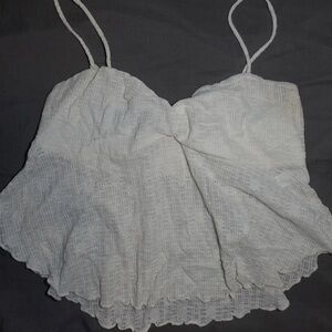 Heart Hips Cream Lace Top